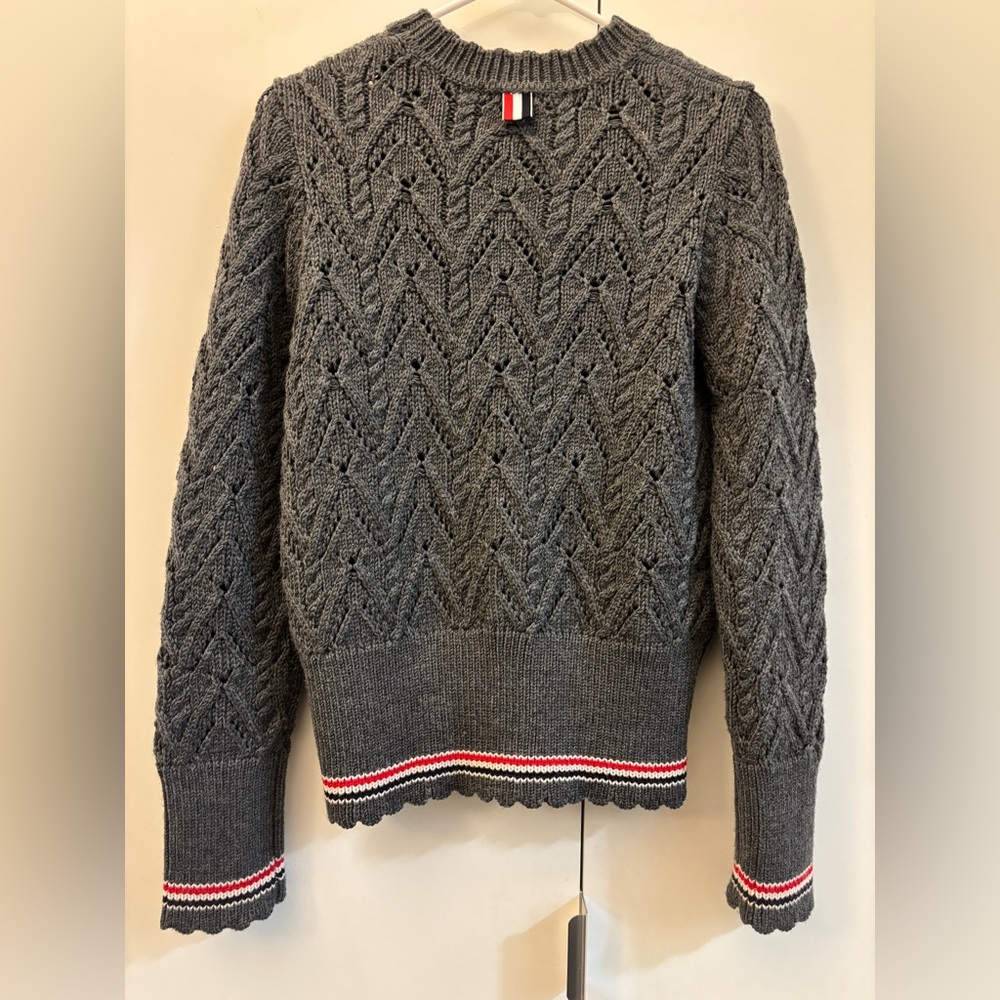 Thom Browne Gray Sweater - Picture 2 of 13